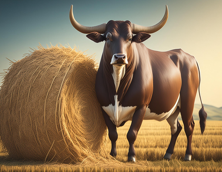 Rooted Art Bull 504 - Home Decor Wall Art