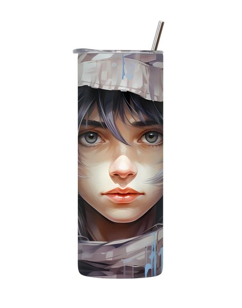 Grey 20 Oz Tumbler with Lid and Straw Trendy Gaming Graphic Gamers Gift 168