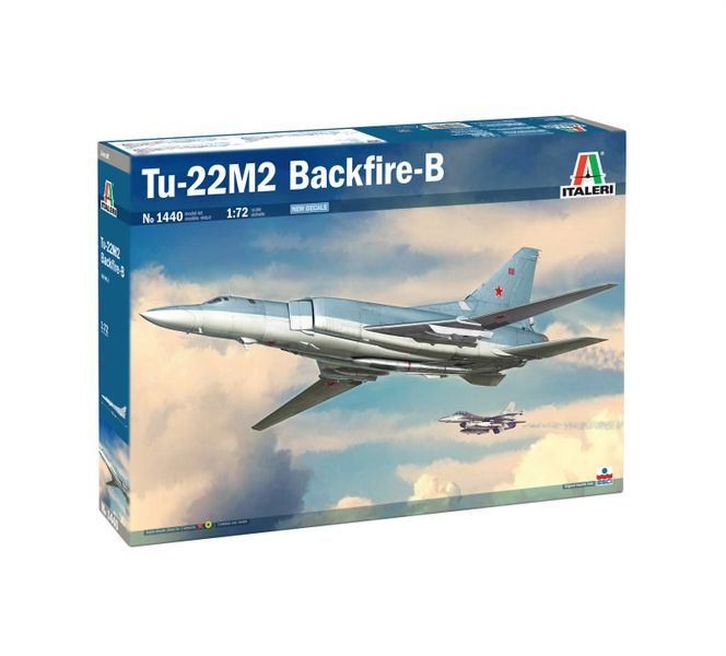 Italeri 1/72 Tu-22 M2 Backfire-B Plastic Model Kit