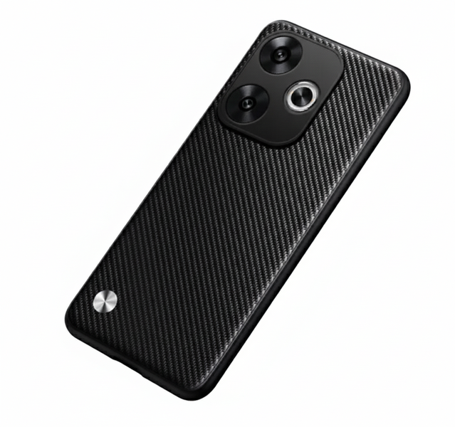 Tekron Luxury Slim PU Leather Carbon Case Compatible: Xiaomi Redmi 13 4G