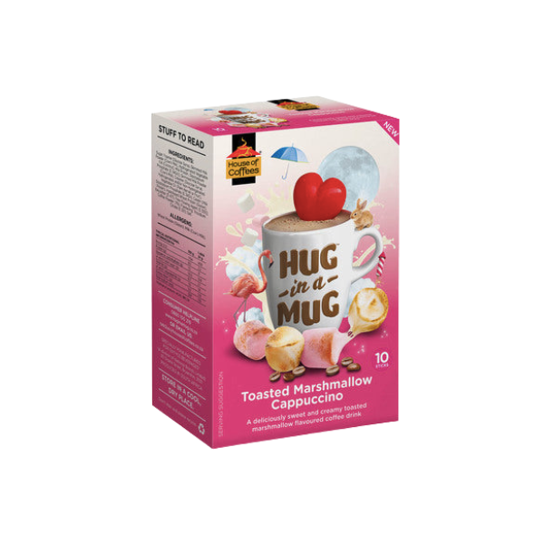 House Of Coffees Hug In a Mug Toasted Marshmallow 24g 10s Set of 6