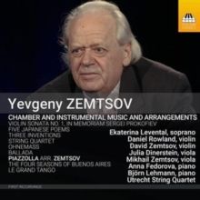 Yevgeny Zemtsov: Chamber and Instrumental Music and Arrangements (CD / Album)