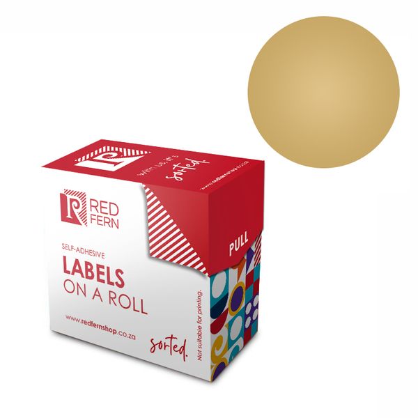 Redfern C25 Colour Code Labels - Gold 5's