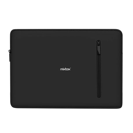 Mix Box Portable 14-Inch Soft Laptop Sleeve Case Soft Plush Lining - Black Image