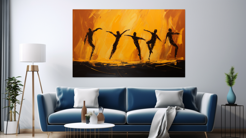 Canvas Wall Art - Shadow Dance Abstract - JT0218