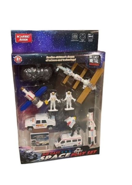 UNIW Educational 10 Piece Die-Cast Metal Space Star Toy Play Set