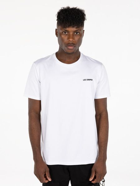 Lee Cooper Men's SS T-Shirt: Armani White