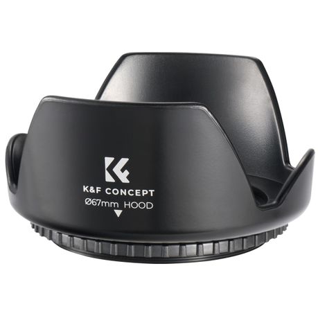 K&F Concept 67mm Lens Hood & Cloth Kit Image
