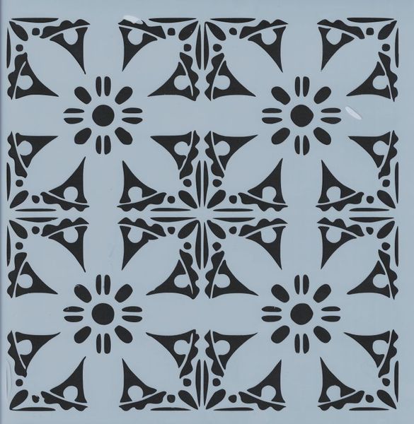 Repeating floral - 30x30cm - stencil
