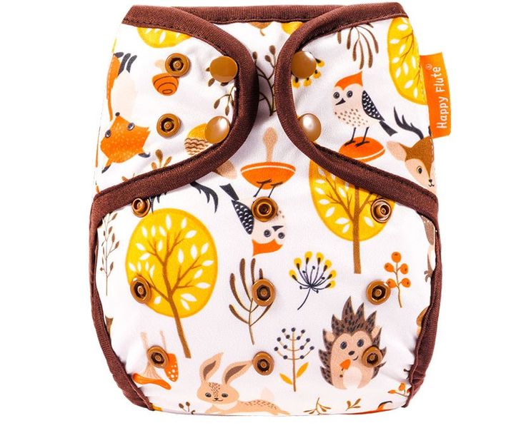 JanaS Happy Flute Reusable Diaper Cover - Autumn forest