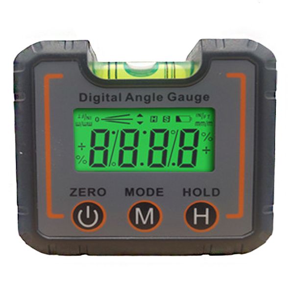 Digital Angle Finder Magnetic &amp; Level Bubble Vial 4 X 90 Angle Gauge