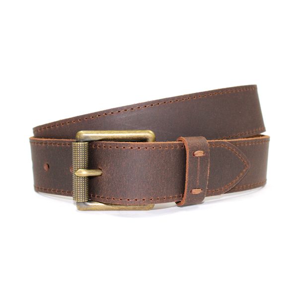 Wembley Men's Casual Genuine Leather Belt - Khana (Brown)