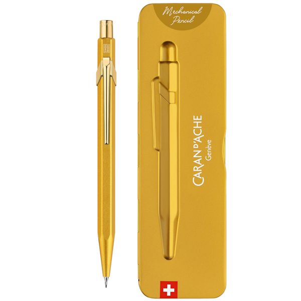 Caran D'Ache 849 Mechanical Pencil, GOLDBAR