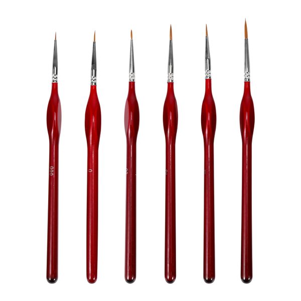 6-Piece Fine Paintbrushes Paint Brush Set-For Acrylic,Watercolor,Oil