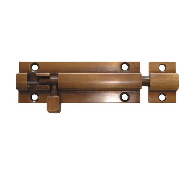 Brass Barrel Bolt Hd Antique Brass 100 x 32 mm