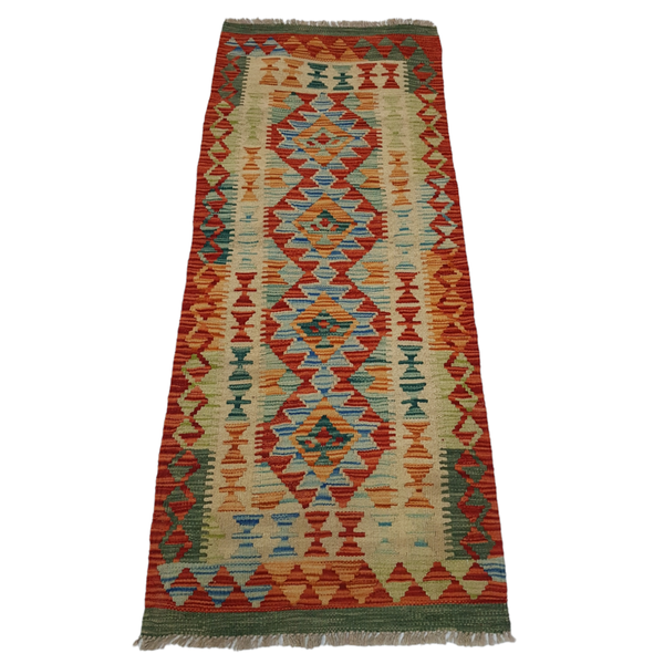 Hand Woven Chobi Kilim - 150x62cm