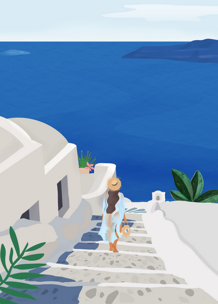 Canvas wall art Into the Blue