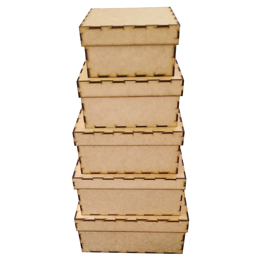 Solid Color 5Piece Nesting Gift Box Set Storage Box with Lid Shop