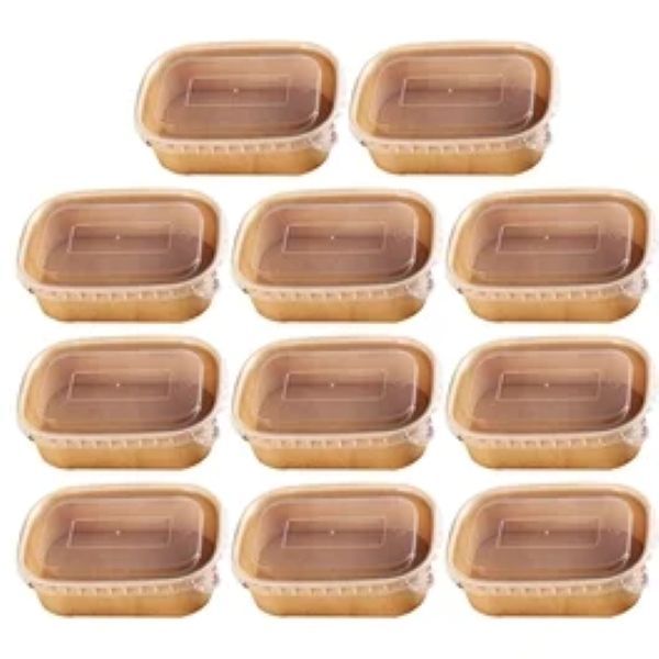 Kraft Rectangle Salad Bowl 1000ml (10)