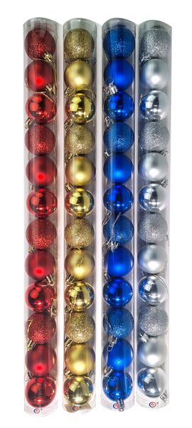 4Pack of 48 PCS -Christmas Tree Ornaments -40mm