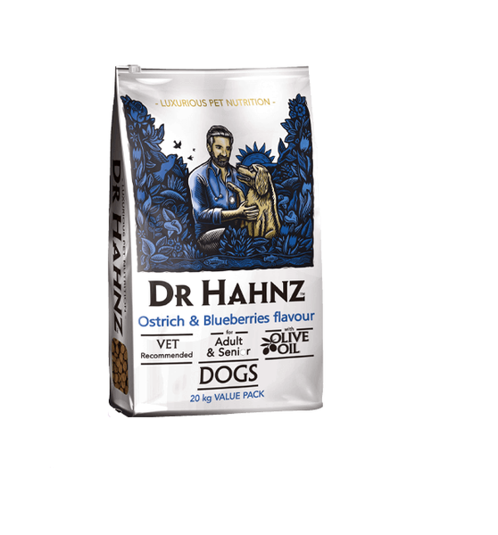 Dr Hahnz Adult Dog Food Ostrich &amp; Berries (20kg)