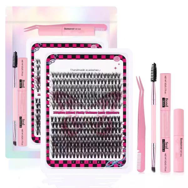 DIY Eyelash Extensions 10-16mm Mixed With 260 Eyelash Clusters