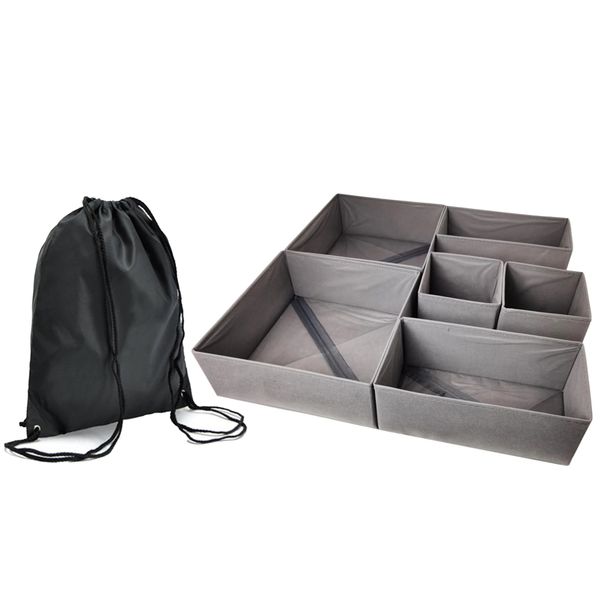 Foldable Storage Boxes for Clothes Underwear Baby Items - Set of 7.