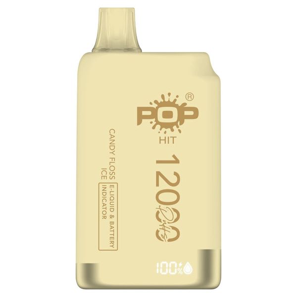 Pop Hit 12000 Puff Disposable Vape - Candy Floss Ice - 5 Pack