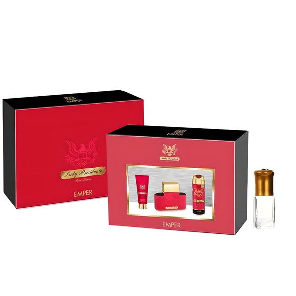 Lady Presidente Gift Set Pour Femme by Emper + Perfume Oil Gift