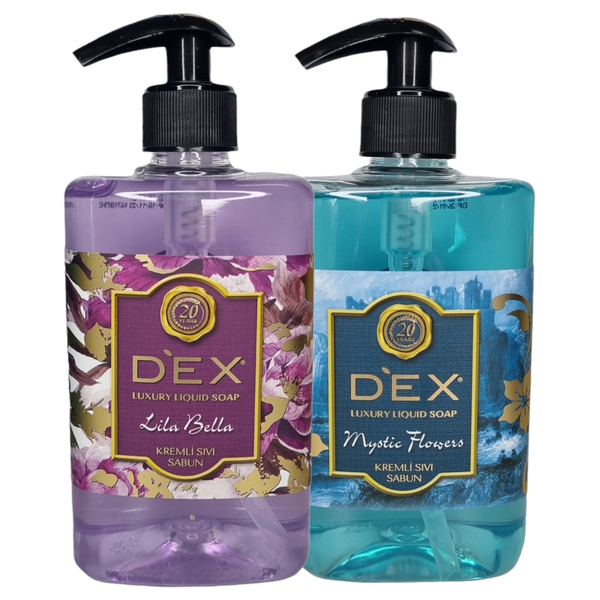 Dex Luxury Liquid Hand Soap 2 in1 Mix Pack Mystic Flowers/Lila Bella