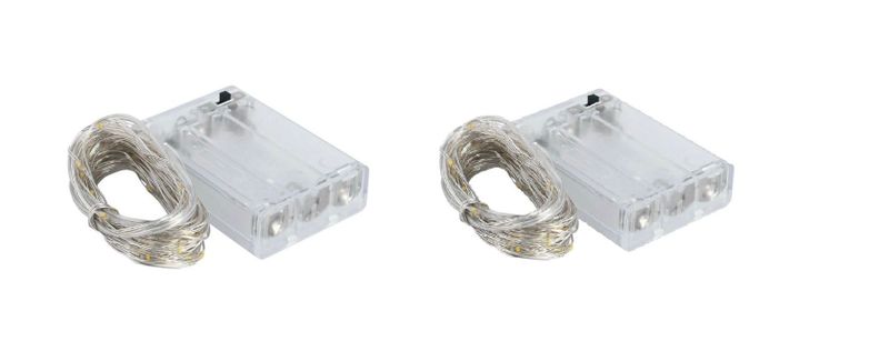 Copper Wire Battery Operated Fairy Light 5M Decorative Light 2Pieces