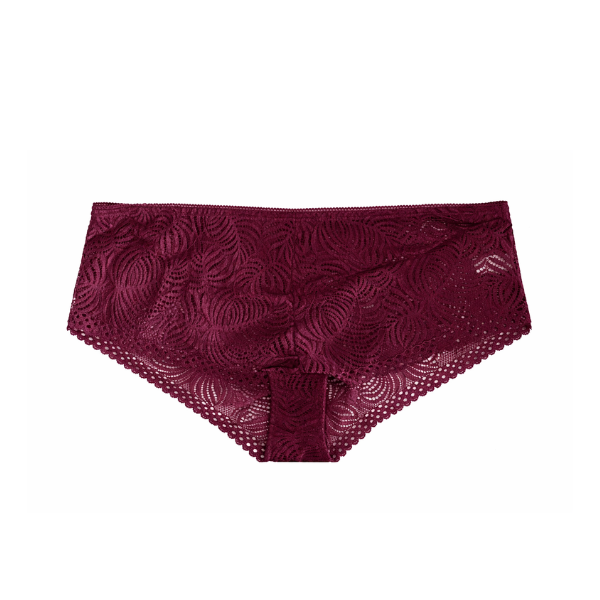 Women's High Waist Panty With Floral Lace Detail