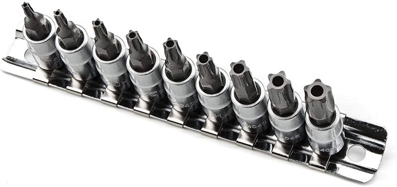 9 Piece 5PT Star Socket Set (Tamper Proof)