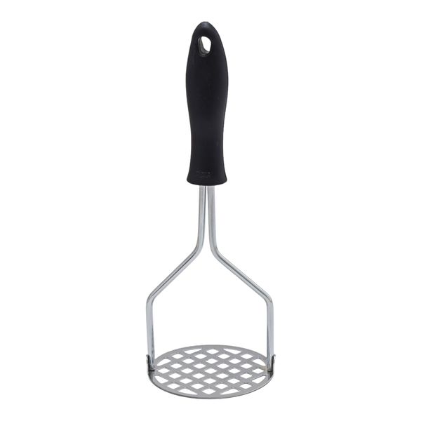 Potato Masher 24x8cm Stainless Steel With Black Handle