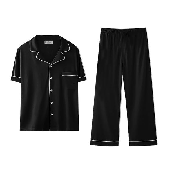 PJ Warehouse Men's Ebony Black Mid Season PJ Set