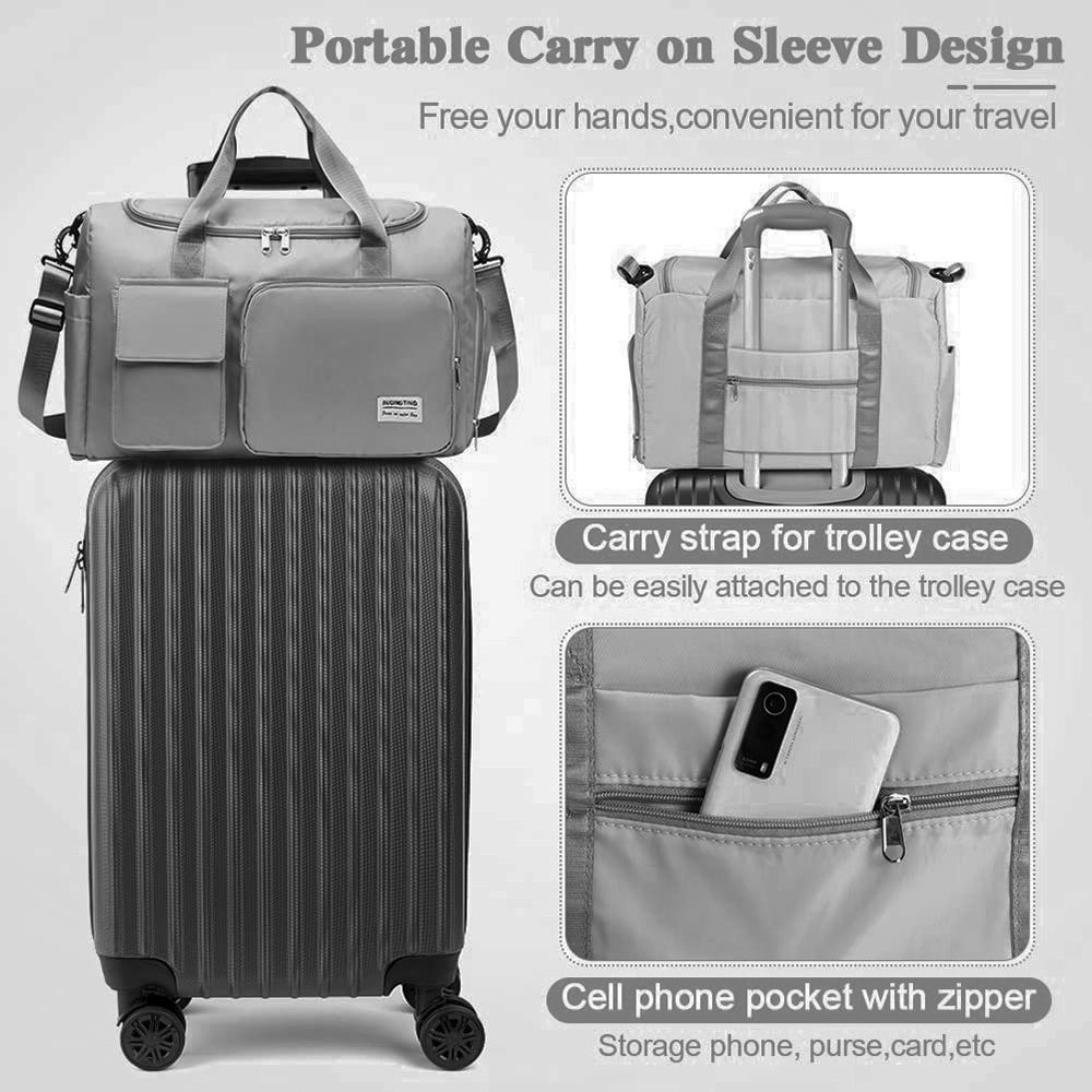 Large Capacity Travel Duffel Shoulder Bag for Sports Gym Yoga