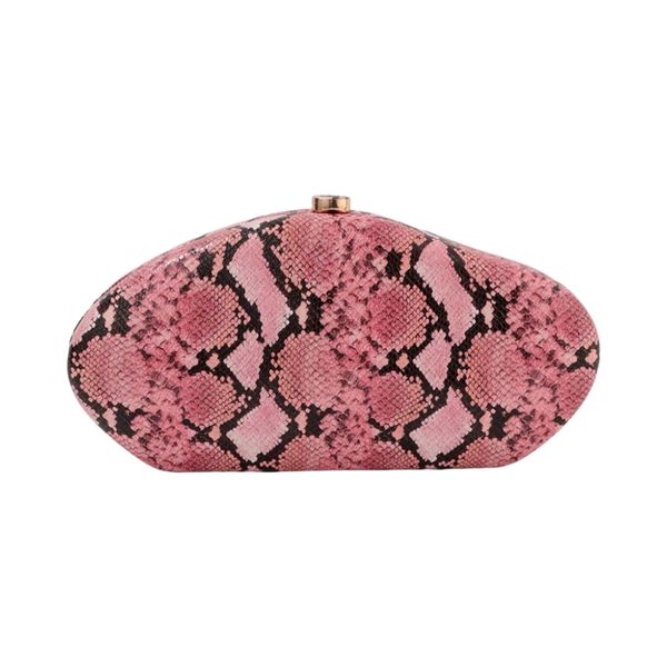 Women's Snake Print Evening Clutch