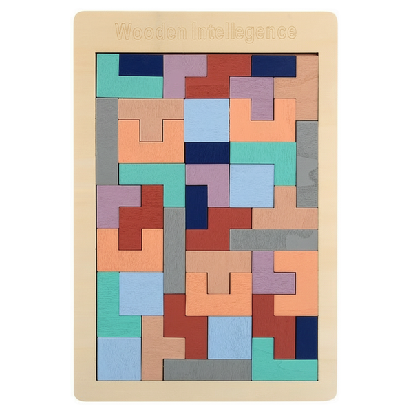 Tetris Building Block Puzzle Set - Multicolor