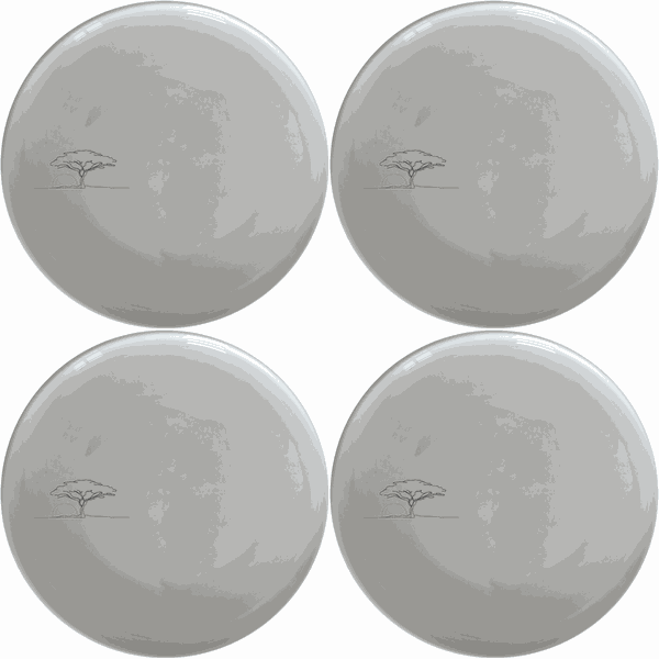 African Sunset Savanna Side Plate Set of 4 - Range 1