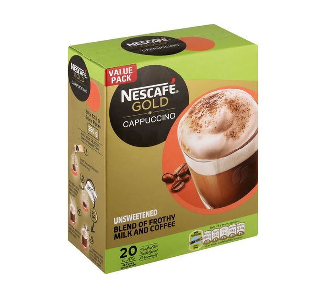 Nescafe Gold Cappuccino Unsweetened 2 x (20x12.5g)