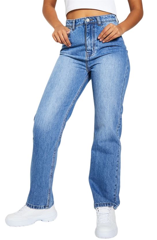 I Saw It First Ladies - Mid Wash Straight Leg Jeans | Shop Today. Get ...