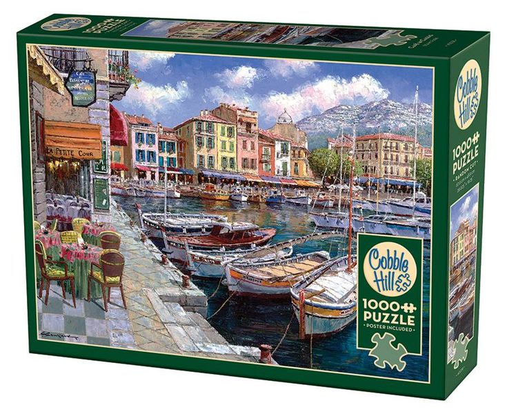 Cobble Hill Café in Cassis 1000 Piece Puzzle