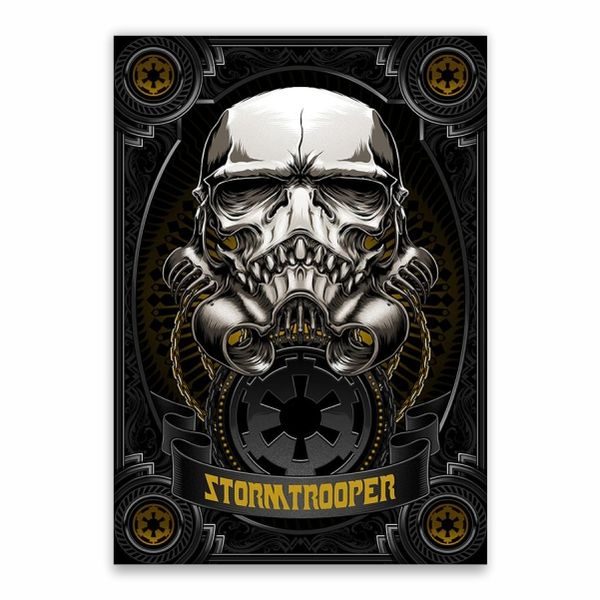 Storm Trooper Ugly Mask Poster - A1