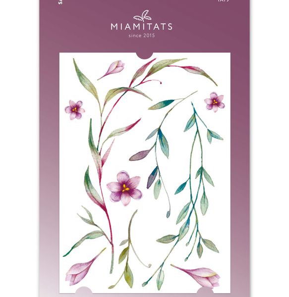 Set of Temporary Tattoos SAFFRON (10 tattoos)