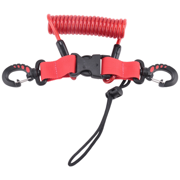 Scuba Diving Lanyard Coil Springs Camera Lanyard Spiral,Red