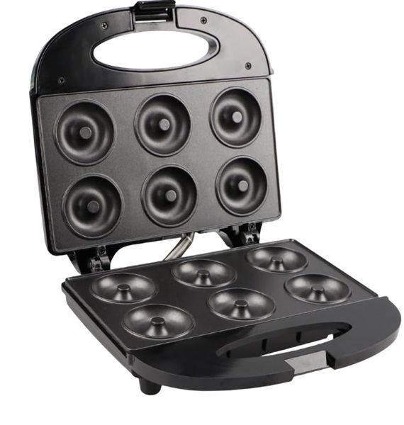 Automatic Electric Non-stick Desserts Mini Round Donut Maker Machine-6Holes