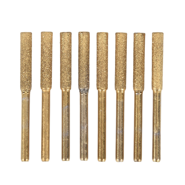 8Pcs High Hardness Diamond Chainsaw Sharpener-(5/32 Inch 4 0Mm)