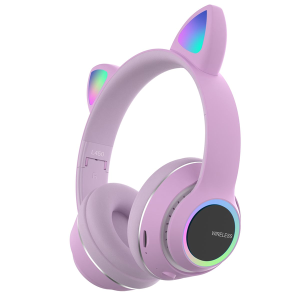 L450 RGB Cat Ear Wireless Headphones - Bluetooth 5.0