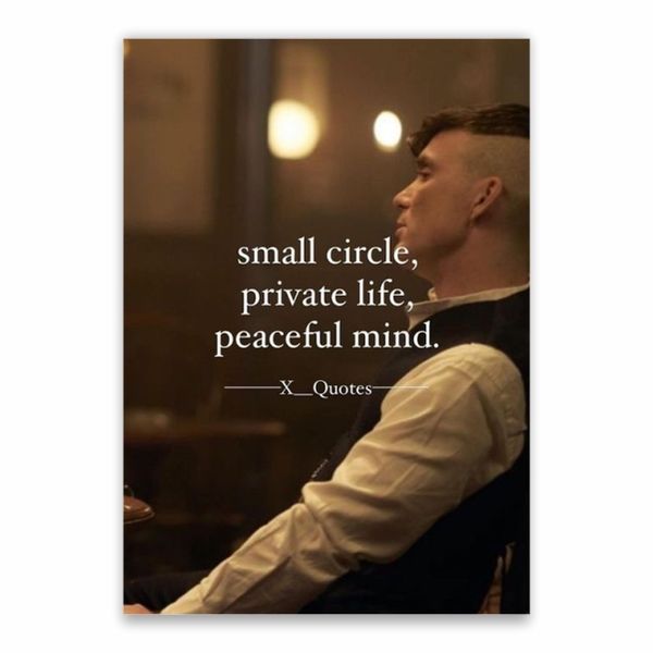 Peaceful Mind Quote Poster - A1