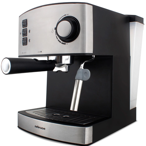Mellerware Coffee Maker Espresso Stainless Steel Brushed 15Bar 850W "Trento